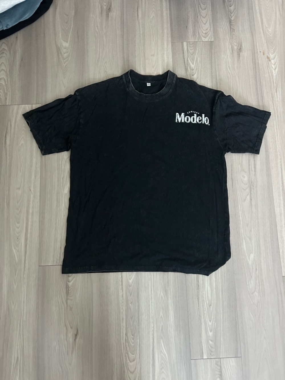ModelCo Black Graphic Modelo Rodeo Logo Tee - Picture 2 of 2